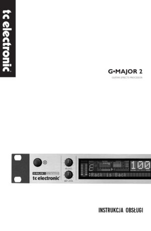 Instrukcja obsługi TC Electronic G-Major II – wersja polska (PDF)