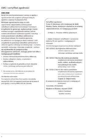 Instrukcja obsługi TC Electronic G-Major II – wersja polska (PDF)